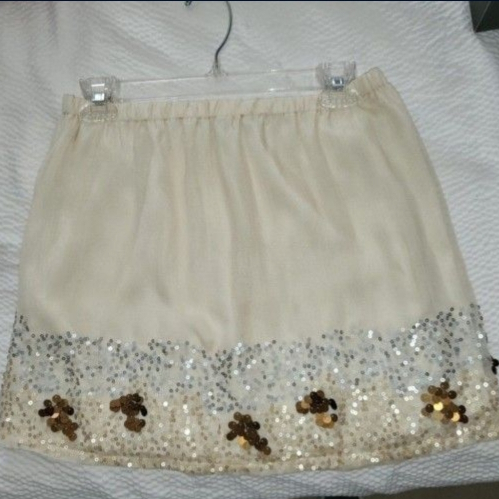 Umgee Spangled Ivory Skirt (Medium) Brand New with Tags!